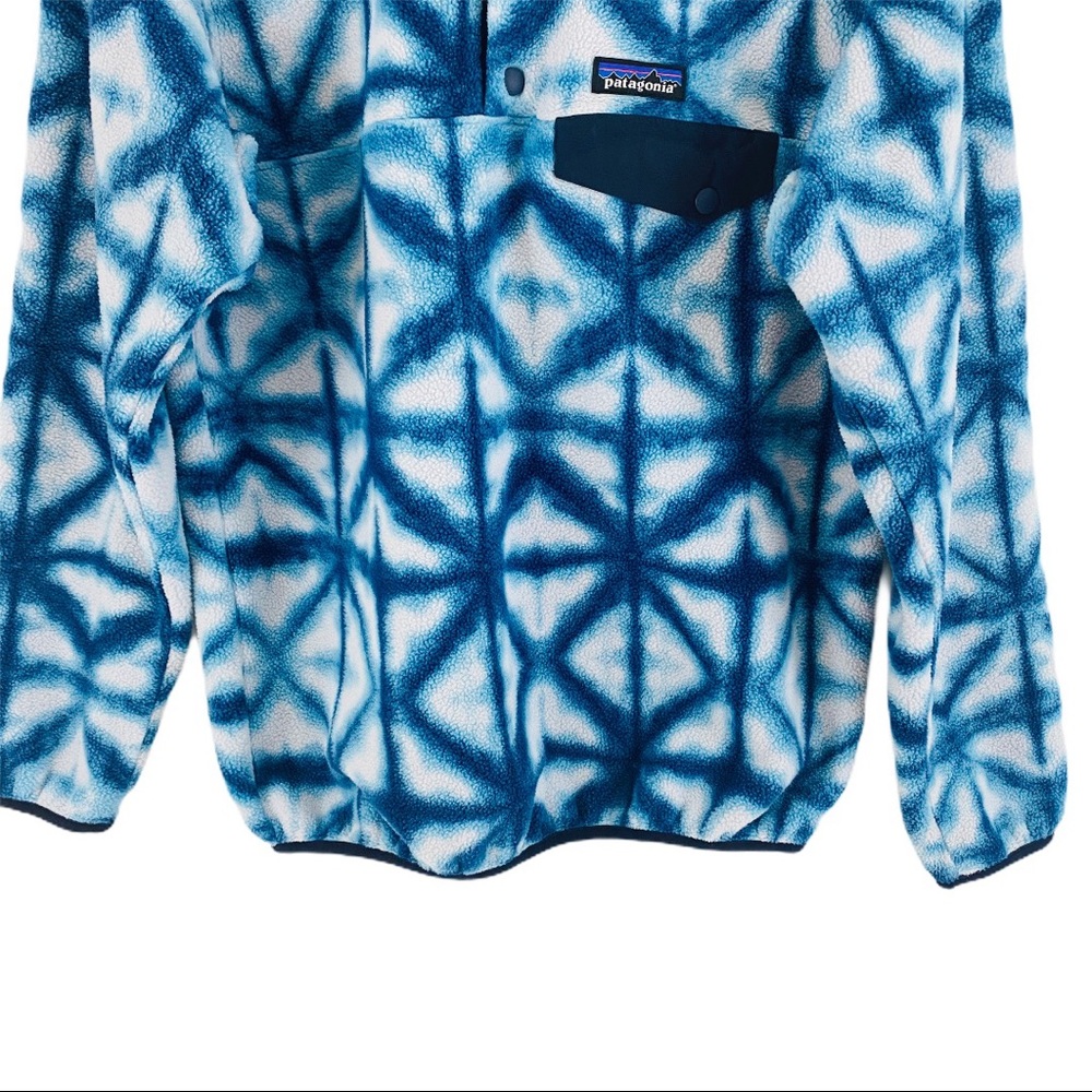 🚫SOLD🚫 Patagonia Shibori Synchilla Pullover Blue - Picture 3 of 5